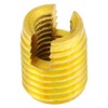QANYEGN 10Pcs Self Tapping Threaded Insert, Brass Threaded Insert, 302