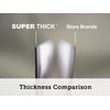 100 SUPER THICK 3x5, 17pt, blank, heavyweight index cards, note