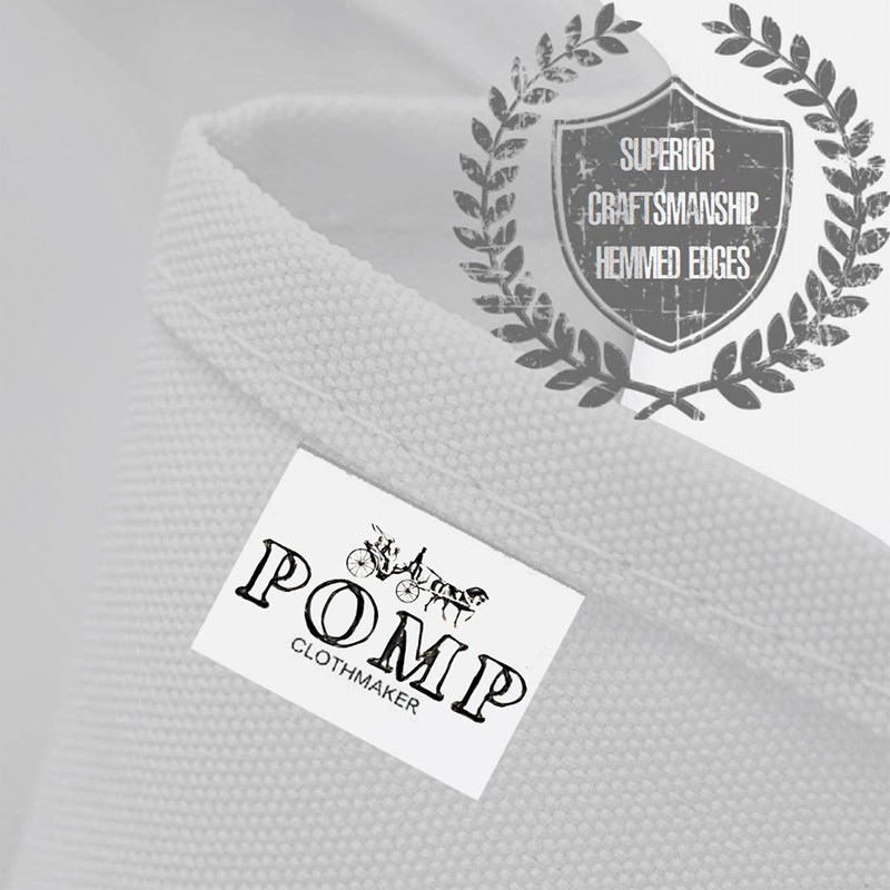 Pomp Silver 90" x 132" Premium Polyester Tablecloth | Wrinkle