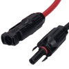 2pcs 12AWG 4mm² Solar Panel Extension Cable Black Red Solar