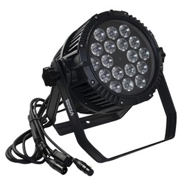 18x18W Outdoor IP65 RGB Tricolor 3in1 LED Professional LED Stage Light Waterproof Die Cast Aluminum Body 15/45 Degree (45 Degrees)