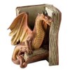 Tianbi Funny Dragon Bookends, Decorative Bookend, Resin Dragon Bookshelf Ornament