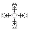 KKHMF 4pcs Half Bridge Strain Gauge Weight Sensor Human Load