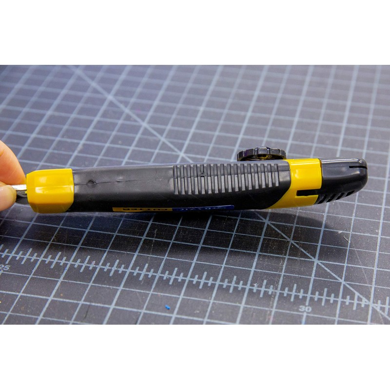 BAZIC Utility Knife Box Cutter,18 mm Wider Blade Snap-Off Razor,