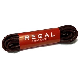 Regal Round Shoelaces, 1 Pair of Shoes, Men's, Business Shoes, Men's Shoelaces, Shoelaces, Leather Shoes, Replacement Lace, Lace, Low Pull, Wax Drawing, Gift, Father's Day, Birthday Gift, Shoes, Ceremonial Festival, Respect for the Aged White Day, Adult Wedding Anniversary (29.9 inches (76 cm), Dark Brown