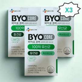 Biocore 10 billion lactic acid bacteria 30 capsules, 3 boxes, 3 months supply / 바이오코어 100억 유산균 30캡슐 3박스 3개월분