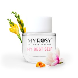 MYROSY My Best Self Deodorizing Perfume Oil for Women - Dermatologist Approved - Intimate Fragrance - Hypoallergenic, pH Balance,Long Lasting, Alcohol & Paraben-Free Fragrance Oil for Underwear