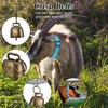 10 Pack Reflective Goat Collar with Crisp Bells,Adjustable Nylon Sheep