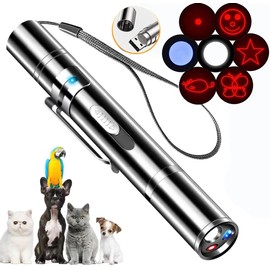 Mumoo Bear 7-in-1 Cat Pointer Toy, Dog Laser Pointer, Cat Toy Laser Pointer, Cat Toys for Indoor Pets,Laser Pointer for Cats Dogs, Interactive Pet Toy Make Your Pet Play with You