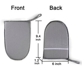 DJFBNQ Garment Steamer Ironing Gloves Anti Steam Glove Heat Resistant Garment Steamer, Garment Steamer Accessoriesfor Clothes, Grey