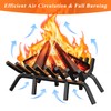 Jusgym Fireplace Grate 24 Inch with 8 Support Legs and