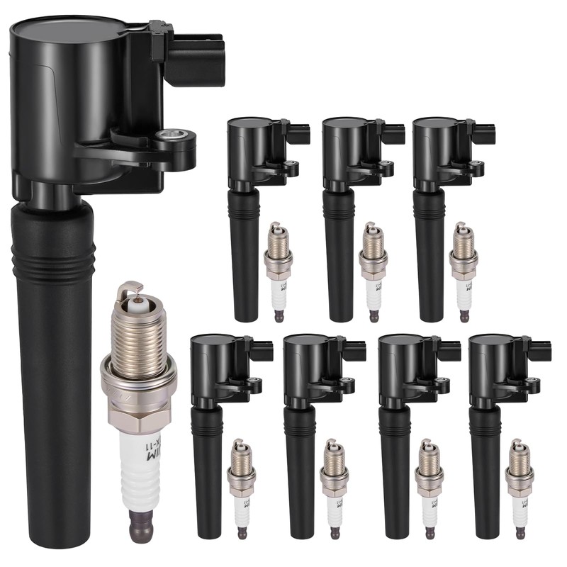 SYKRSS 8-Pack FD506 Ignition Coils & 4503 Spark Plugs Kit