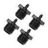 sourcing map Barb Drip Pipe Connector 1/2 BSPF Male Thread