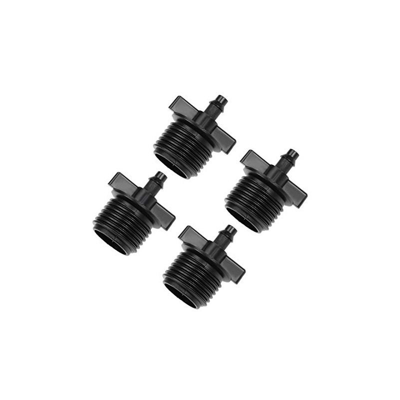 sourcing map Barb Drip Pipe Connector 1/2 BSPF Male Thread