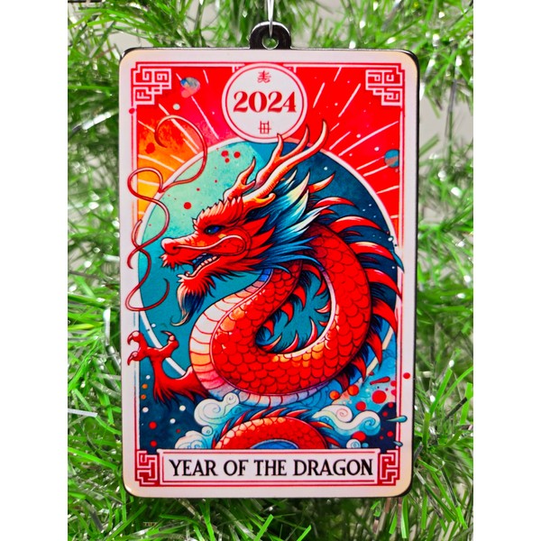 Chinese Zodiac Ornament 2024 Year of The Dragon