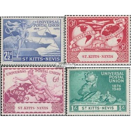 St. Kitts,Chistopher,Nev.,Ang. 88-91 (complete.issue.) unmounted mint/never hinged ** MNH 1949 75 years UPU (Stamps for collectors)