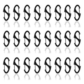 24PCS Mini Carabiner Clips, Double-Sided Spring Small Carabiner Clip, Metal Carabiner for Keys, Anti Theft Zipper Clips, Flexible and Easy to Use