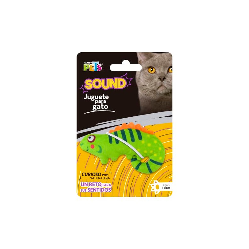 Fancy Pets Juguete Camaleón para Gato con Sonido