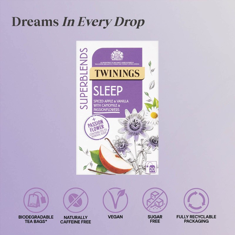 Twinings Superblends Sleep Tea - Spiced Apple & Vanilla Herbal