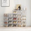 X-Large Shoe Storage Box Fit Size 14, Clear Plastic Stackable