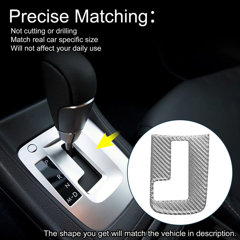 X AUTOHAUX ABS Gear Shift Knob Button Cover for Subaru