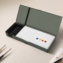 Portable Wet Palette Set for Acrylic Miniature Painting, Stay-Wet Paint Tray with Sponge, Stainless Steel Mesh, Hydration Paper & Palette Sheets for Model Painting and Hobby Art