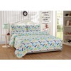 Mk Home 3pc Twin Size Sheet Set for Boys Dinosaurs