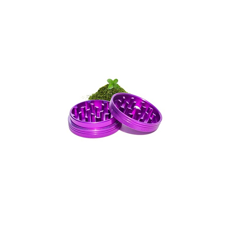 Molinillo compacto de especias de 5,6 cm (color púrpura)