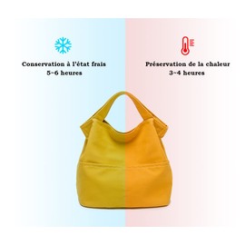 BININBOX Isothermal Bag Lunch Bag Fresh Bento Lunch Bag Picnic Bag Travel Portable and Chic (Pink)