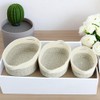 Hopbucan Rope Storage Baskets Woven Basket Portable Cotton Storage Baskets