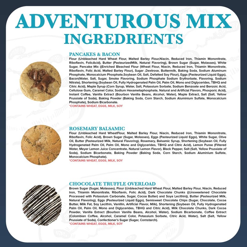 The Cravory: Freshly Baked Cookies - Adventurous Mix Variety Pack