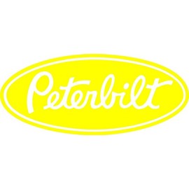 14" Peterbilt Sticker Decal in Yellow
