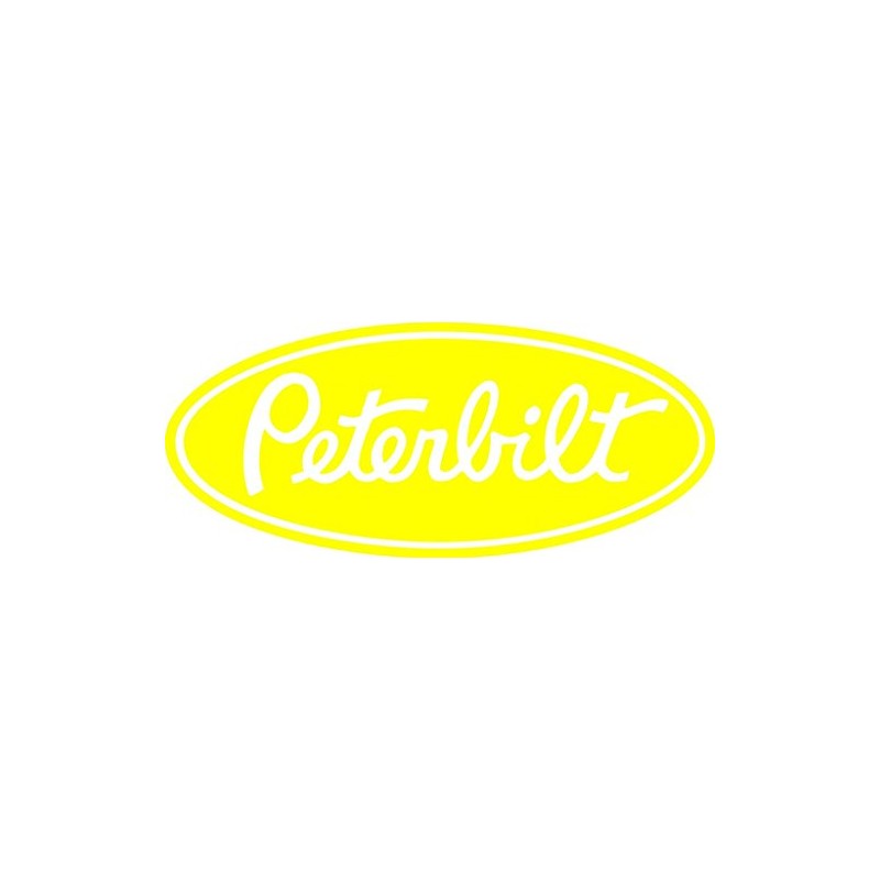 14" Peterbilt Sticker Decal in Yellow