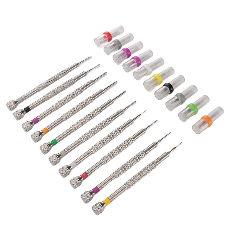 10pcs Screwdriver Kit for Watches Flat Blade Slotted Screwdriver with