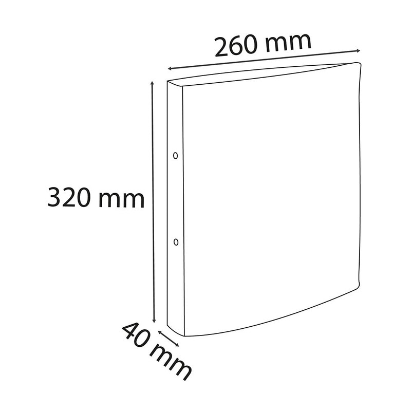 Exacompta 54926E Ring Binder 1928 Made of Cardboard for DIN