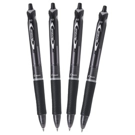 Pilot Acroball Retractable Ballpoint - Black (Pack of 4) FLW538943
