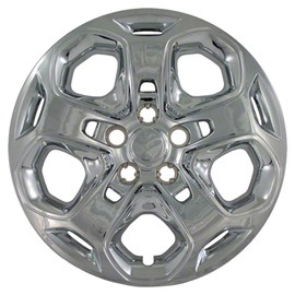 Brighter Design Set of 4 17" Push-on Chrome Hubcaps for Ford Fusion 2010-2012