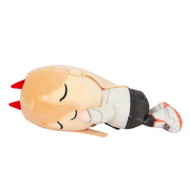 Club Mocchi Mocchi - Suya Suya Sleeping Friend Chainsaw Man Plushies - Power Plush - Collectible Chainsaw Man Figure - Soft and Squeezable Kawaii Anime Plush and Desk Decor - 8 Inch