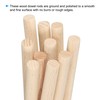 PATIKIL 3/8 x 6 Inch Dowel Rods Wood Sticks, 10