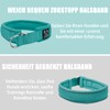 Soft Neoprene Padded Dog Collar (4 cm Wide), Reflective Dog