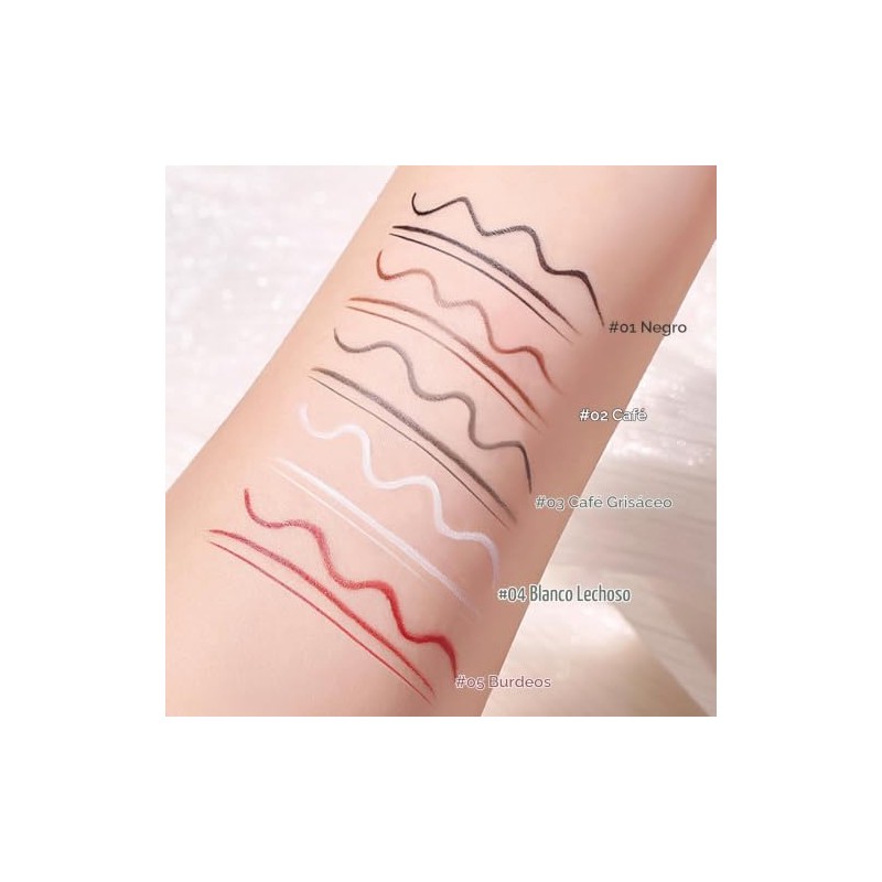 Erinde Delineadores Líquidos Para Cejas, Pincel Ultra Fino Preciso, #E03