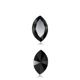0.30 Cts of 6.03x3.52x2.13 mm AA Marquise Brilliant (1 pc) Loose Treated Fancy Black Diamond (DIAMOND APPRAISAL INCLUDED)