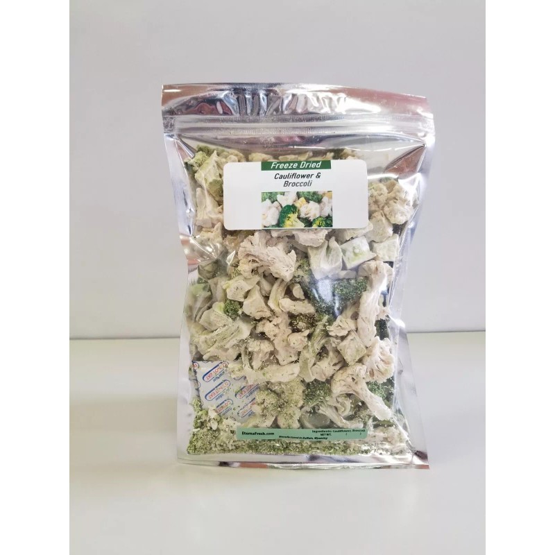 Eterna Fresh Freeze Dried Broccoli and Cauliflower Camping Hiking Survival