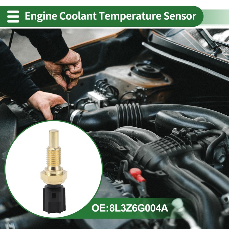Motoforti Engine Coolant Temperature Sensor No.8L3Z6G004A Water Temperature Sensor for