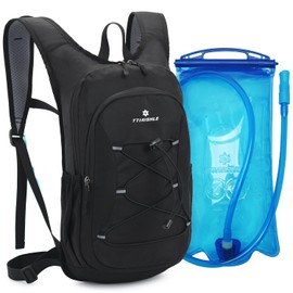 Trinkrucksack mit 2 l Trinkblase für Damen und Herren, Laufrucksack & Trailrunning Rucksack,Leichter Wasserrucksack, Rucksackbehälter für Wandern, Laufen, Camping, Outdoor-Aktivitäten