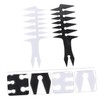 Baluue 2pcs Hairdressing Hair Comb Stylish Retro Comb for Wet