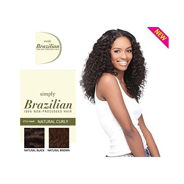 Outre Simply Brazilian 100% Non-Processed Hair NATURAL CURLY (14", Natural Brown)