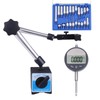 Electronic Digital Dial Indicator with Magnetic Base Holder Fine Adjustable