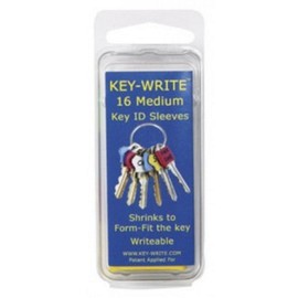 Key-Write Key Id Sleeves Sleeves Are Colored Heat-Shrink Plastic Yellow Clamshell 16