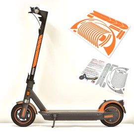 m2medien Sticker Set 25 Pieces on 34 x 22 cm Sheet Suitable for Segway Ninebot Max g30d E-Scooter, Orange reflective